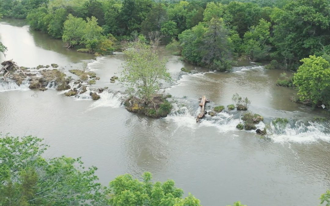 Drone Video of the Blue River & Lake Texoma in Oklahoma